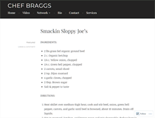 Tablet Screenshot of chefbraggs.com